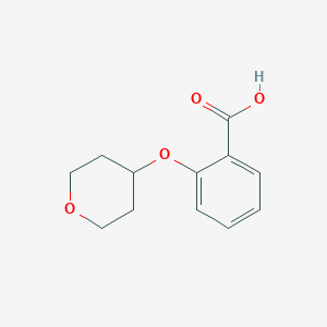 molecular formula C12H14O4 B1612815 2-(Tetrahydropyran-4-yloxy)benzoic acid CAS No. 898289-29-7