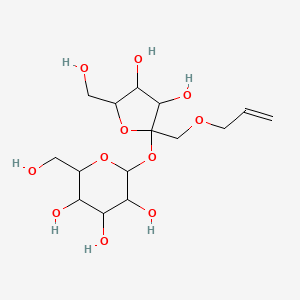 molecular formula C15H26O11 B1612820 2-[3,4-Dihydroxy-5-(hydroxymethyl)-2-(prop-2-enoxymethyl)oxolan-2-yl]oxy-6-(hydroxymethyl)oxane-3,4,5-triol CAS No. 68784-14-5
