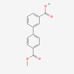 molecular formula C15H12O4 B1612828 3-(4-Methoxycarbonylphenyl)benzoic acid CAS No. 579510-89-7