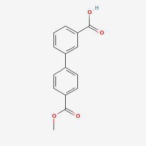 molecular formula C15H12O4 B1612828 4'-(Methoxycarbonyl)-[1,1'-biphenyl]-3-carboxylic acid CAS No. 579510-89-7