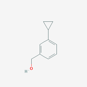molecular formula C10H12O B1612829 (3-环丙基苯基)甲醇 CAS No. 893738-74-4