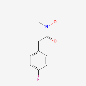 molecular formula C10H12FNO2 B1612841 2-(4-Fluorophenyl)-N-methoxy-N-methylacetamide CAS No. 457948-95-7