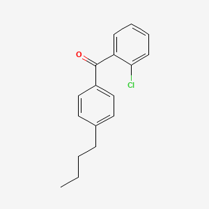 molecular formula C17H17ClO B1612844 4-n-Butyl-2'-chlorobenzophenone CAS No. 64357-55-7