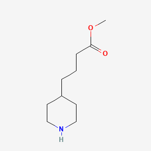 molecular formula C10H19NO2 B1612847 Methyl 4-(piperidin-4-yl)butanoate CAS No. 408538-69-2