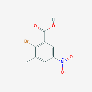 molecular formula C8H6BrNO4 B1612848 2-溴-3-甲基-5-硝基苯甲酸 CAS No. 631911-95-0