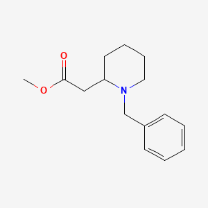 molecular formula C15H21NO2 B1612850 Methyl 1-benzyl-2-piperidineacetate CAS No. 247259-32-1