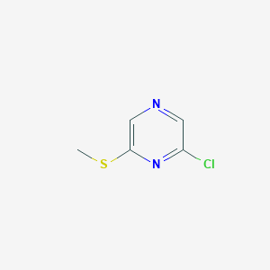 molecular formula C5H5ClN2S B1612871 2-Chloro-6-(methylsulfanyl)pyrazine CAS No. 61655-74-1
