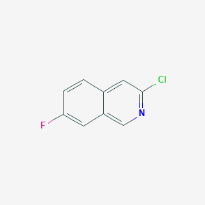 molecular formula C9H5ClFN B1612874 3-Chloro-7-fluoroisoquinoline CAS No. 82117-26-8