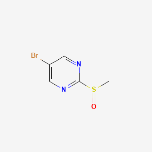 molecular formula C5H5BrN2OS B1612875 5-溴-2-(甲基亚磺酰基)嘧啶 CAS No. 79685-17-9