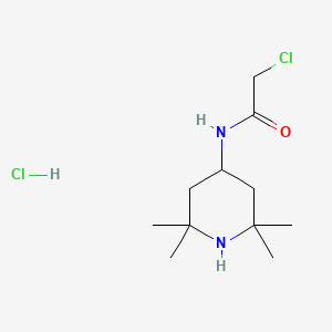 2-chloro-N-(2,2,6,6-tetramethylpiperidin-4-yl)acetamide hydrochloride
