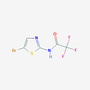 molecular formula C5H2BrF3N2OS B1612883 N-(5-Bromo-1,3-thiazol-2-yl)-2,2,2-trifluoroacetamide CAS No. 745053-65-0