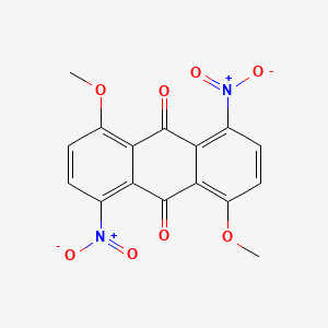 molecular formula C16H10N2O8 B1612886 1,5-Dimethoxy-4,8-dinitroanthracene-9,10-dione CAS No. 6407-56-3