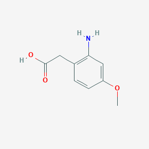 molecular formula C9H11NO3 B1612887 2-(2-Amino-4-methoxyphenyl)acetic acid CAS No. 744984-13-2