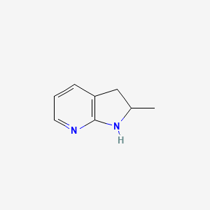 molecular formula C8H10N2 B1612888 2-methyl-2,3-dihydro-1H-pyrrolo[2,3-b]pyridine CAS No. 7546-38-5