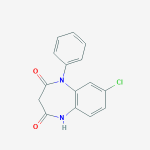 molecular formula C15H11ClN2O2 B161289 Norclobazam CAS No. 22316-55-8