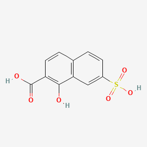 molecular formula C11H8O6S B1612891 1-Hydroxy-7-sulfo-2-naphthoic acid CAS No. 6407-91-6