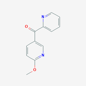 molecular formula C12H10N2O2 B1612896 2-Methoxy-5-picolinoylpyridine CAS No. 381725-44-6