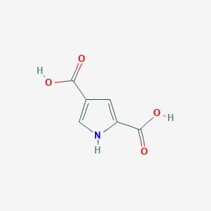 molecular formula C6H5NO4 B1612897 1H-吡咯-2,4-二甲酸 CAS No. 937-26-8
