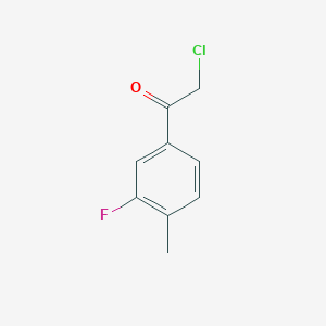 molecular formula C9H8ClFO B1612903 2-Chloro-1-(3-fluoro-4-methylphenyl)ethanone CAS No. 627463-24-5