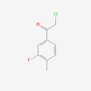 molecular formula C9H8ClFO B1612903 2-Chloro-1-(3-fluoro-4-methylphenyl)ethan-1-one CAS No. 627463-24-5