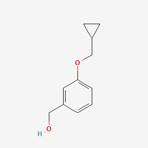 molecular formula C11H14O2 B1612904 [3-(Cyclopropylmethoxy)phenyl]methanol CAS No. 411229-88-4