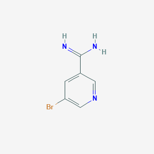 molecular formula C6H6BrN3 B1612907 5-Bromonicotinimidamide CAS No. 345591-93-7