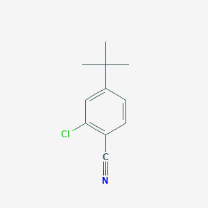 molecular formula C11H12ClN B1612912 4-(tert-Butyl)-2-chlorobenzonitrile CAS No. 67740-14-1