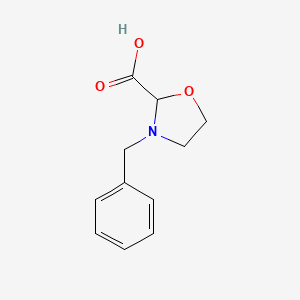 molecular formula C11H13NO3 B1612913 3-苄基恶唑烷-2-羧酸 CAS No. 378223-36-0