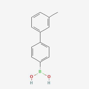 molecular formula C13H13BO2 B1612915 (3'-Methyl-[1,1'-biphenyl]-4-yl)boronic acid CAS No. 501944-56-5