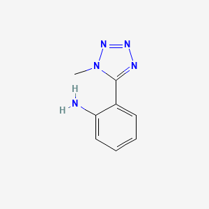 molecular formula C8H9N5 B1612918 2-(1-methyl-1H-tetrazol-5-yl)aniline CAS No. 858484-20-5