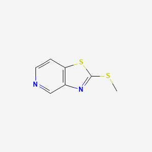molecular formula C7H6N2S2 B1612924 2-(Methylthio)thiazolo[4,5-c]pyridine CAS No. 65128-67-8