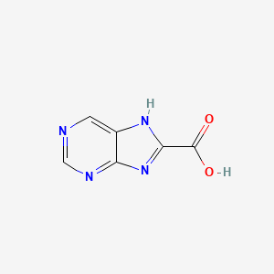 molecular formula C6H4N4O2 B1612928 1h-Purine-8-carboxylic acid CAS No. 28128-23-6