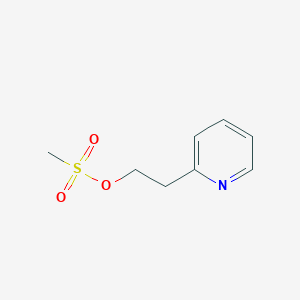 molecular formula C8H11NO3S B161293 2-Pyridin-2-ylethyl methanesulfonate CAS No. 138428-37-2