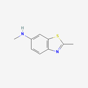 molecular formula C9H10N2S B1612933 N,2-dimethyl-1,3-benzothiazol-6-amine CAS No. 42446-08-2