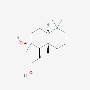 molecular formula C16H30O2 B161294 Ambroxdiol CAS No. 38419-75-9