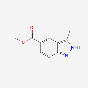 molecular formula C10H10N2O2 B1612942 Methyl 3-methyl-1H-indazole-5-carboxylate CAS No. 1015068-76-4