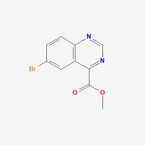 molecular formula C10H7BrN2O2 B1612944 Methyl 6-bromoquinazoline-4-carboxylate CAS No. 474710-78-6