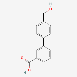 molecular formula C14H12O3 B1612957 4'-(Hydroxymethyl)-[1,1'-biphenyl]-3-carboxylic acid CAS No. 773872-69-8