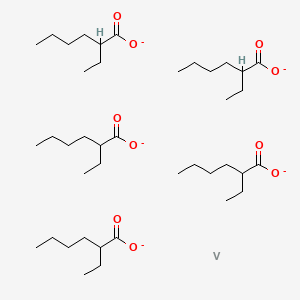 molecular formula C40H75O10V-5 B1612963 Hexanoic acid, 2-ethyl-, vanadium salt CAS No. 74630-99-2