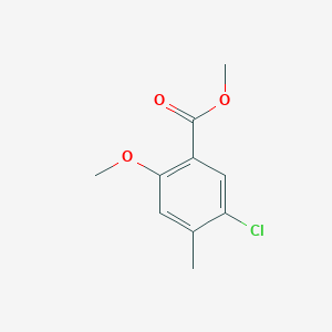 molecular formula C10H11ClO3 B1612969 Methyl 5-chloro-2-methoxy-4-methylbenzoate CAS No. 907190-23-2