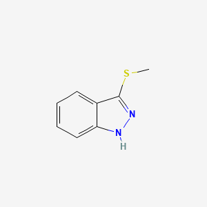 molecular formula C8H8N2S B1612970 3-(methylthio)-1H-indazole CAS No. 1040502-51-9