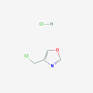 molecular formula C4H5Cl2NO B1612974 4-(Chloromethyl)oxazole hydrochloride CAS No. 675149-75-4