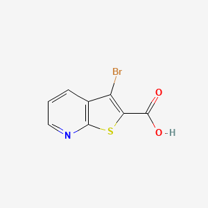 molecular formula C8H4BrNO2S B1612975 3-溴噻吩并[2,3-b]吡啶-2-甲酸 CAS No. 72832-25-8