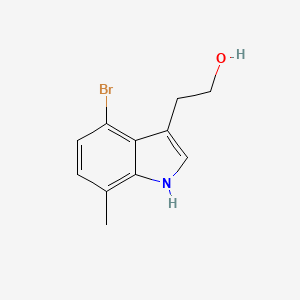 molecular formula C11H12BrNO B1612976 2-(4-溴-7-甲基-1H-吲哚-3-基)乙醇 CAS No. 214915-69-2