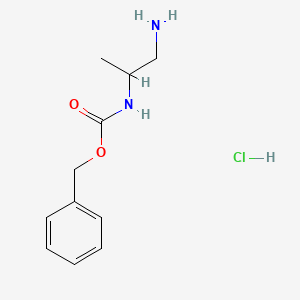 molecular formula C11H17ClN2O2 B1612978 2-N-Cbz-Propane-1,2-diamine hydrochloride CAS No. 1179361-49-9
