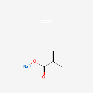 molecular formula C6H9NaO2 B1612982 Sodium;ethene;2-methylprop-2-enoate CAS No. 25608-26-8