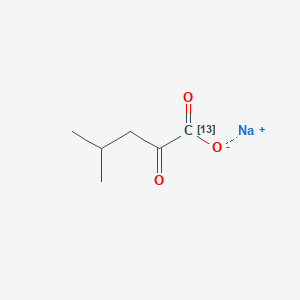 molecular formula C6H9NaO3 B1612986 4-Methyl-2-oxopentanoic acid-13C sodium CAS No. 93523-70-7