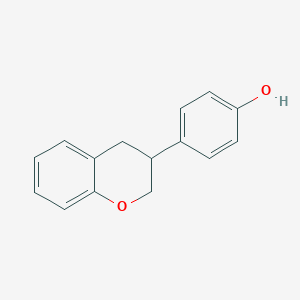 molecular formula C15H14O2 B161299 4-(Chroman-3-yl)phenol CAS No. 137524-96-0