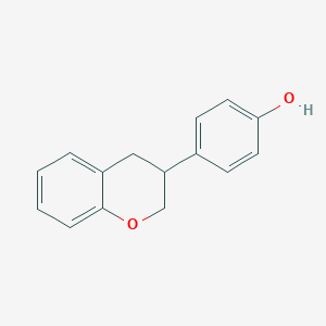 molecular formula C15H14O2 B161299 4-(3,4-Dihydro-2H-chromen-3-yl)phenol CAS No. 137524-96-0