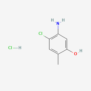 molecular formula C7H9Cl2NO B1612996 5-Amino-4-chloro-2-methylphenol hydrochloride CAS No. 110102-85-7